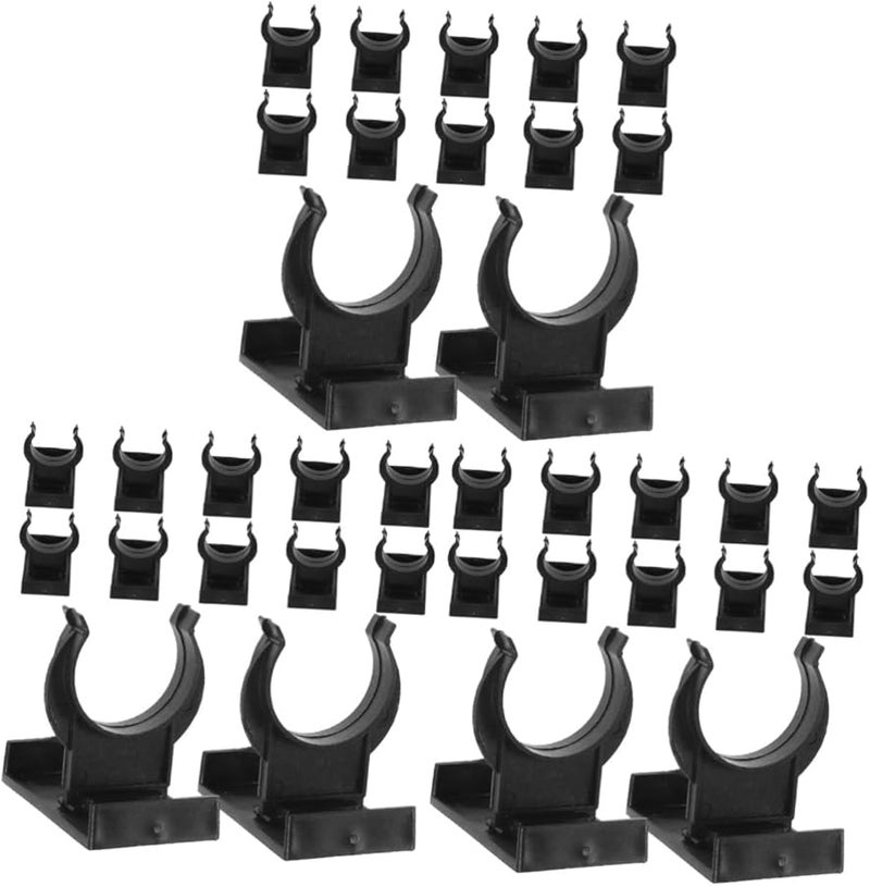 Housoutil 36 Pcs Black Kitchen Cabinet Leg Clips Toe Kick Clips Easy Installation 5X4X3 5CM - Image 1